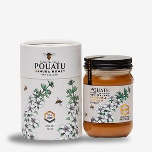 UMF10+ Mānuka Honey 300g Glass Jar & Outer Tube